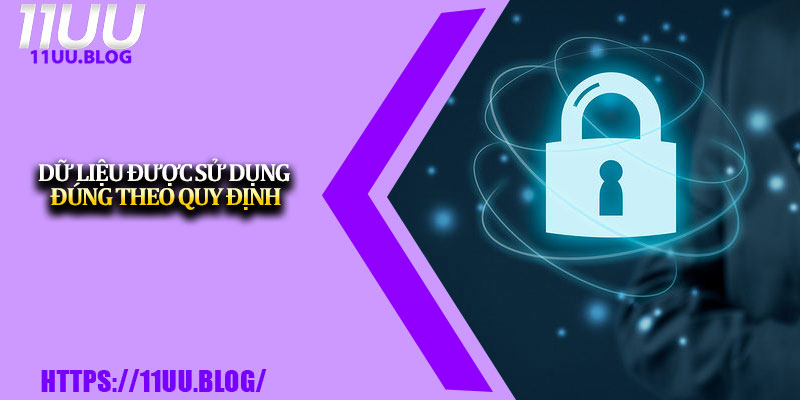 Chính Sách Bảo Mật – Đảm Bảo An Toàn Tại 11UU 2 Dữ liệu được sử dụng đúng theo quy định